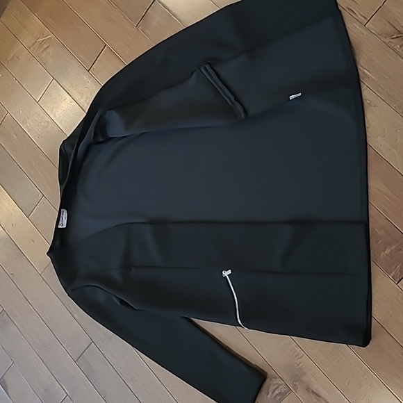 Point Zero Black Long Cardigan Blazer size Medium - Picture 2 of 6